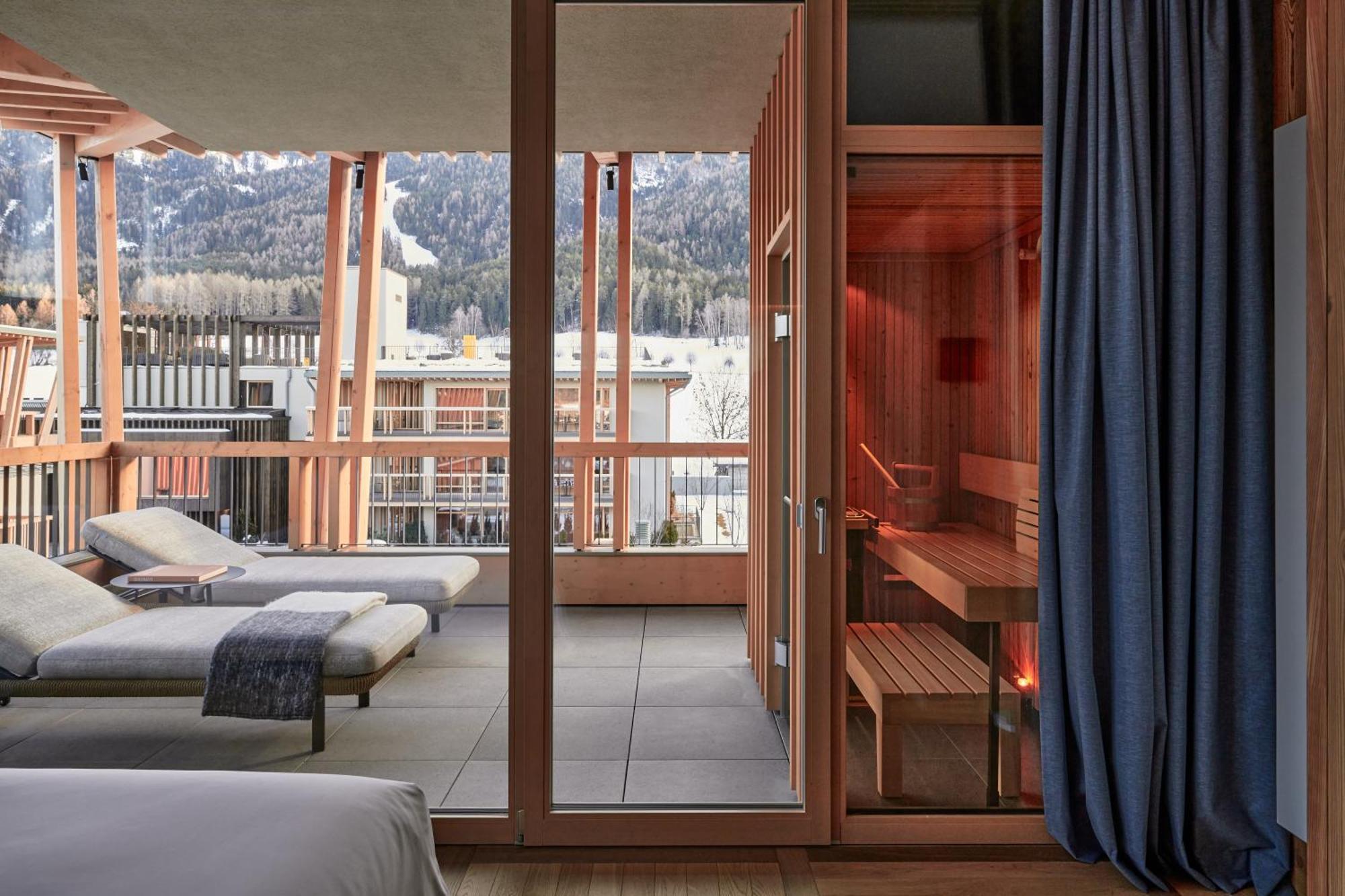 Falkensteiner Hotel Kronplatz - The Leading Hotels Of The World (Adults Only) Riscone Exterior foto Sauna
